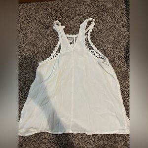 hollister white tank top